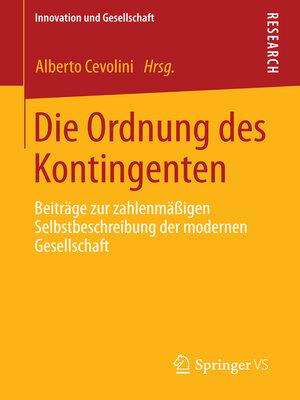 cover image of Die Ordnung des Kontingenten